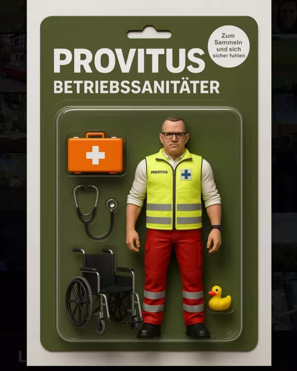 Endlich gibt es unsere Betriebssanitäter als streng limitierte Sammelfigure ...