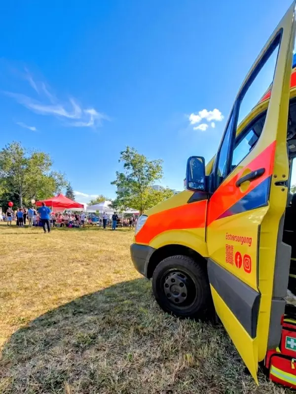 🚑 Einsatz beim WGR Kinderfest in Weida 🎈 Gestern waren wir mit unserem Sani ...