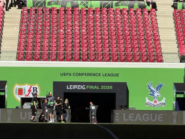 Heute sind wir beim UEFA Conference League Finale 2026 in Leipzig und bedan ...
